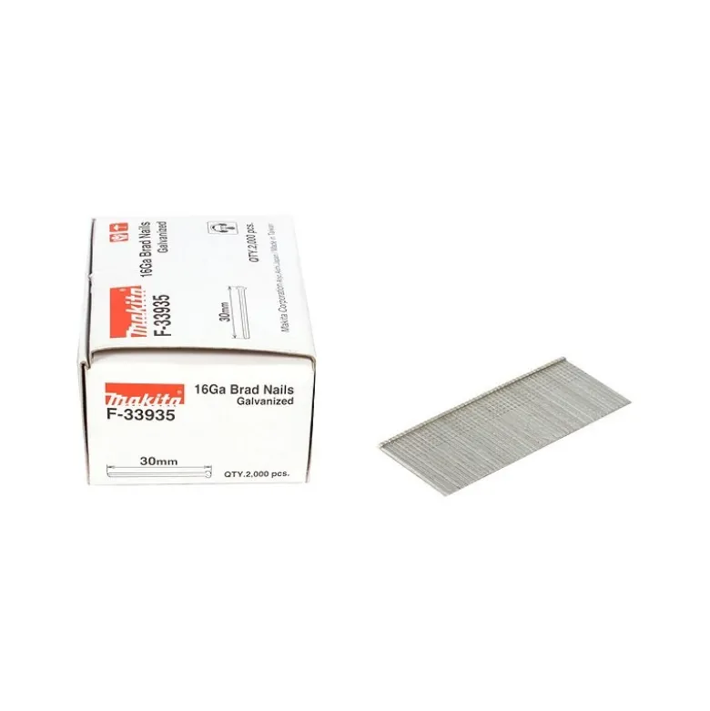 Clous brads T 16 Ga galvanisés, pour GF600 Longueur 35mm, Qté 2000 Makita | F-33951
