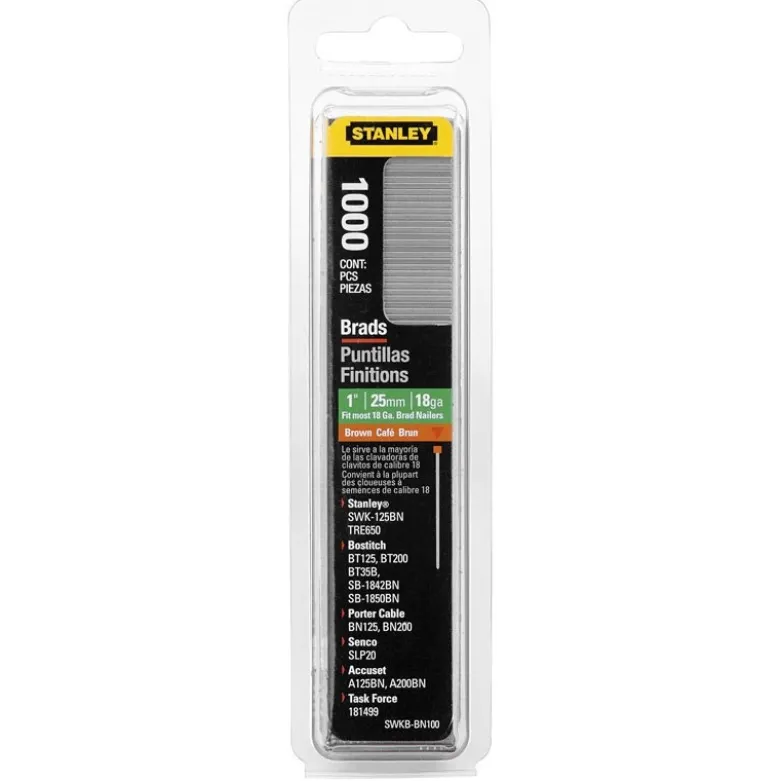 CLOUS 25MM - BOITE DE 1000 PIÈCES STANLEY 1-SWKBN100T