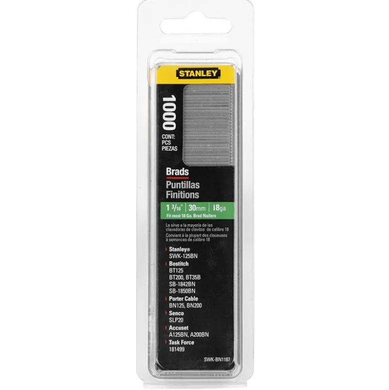CLOUS 12MM - BOITE DE 1000 PIÈCES STANLEY 1-SWK-BN050T
