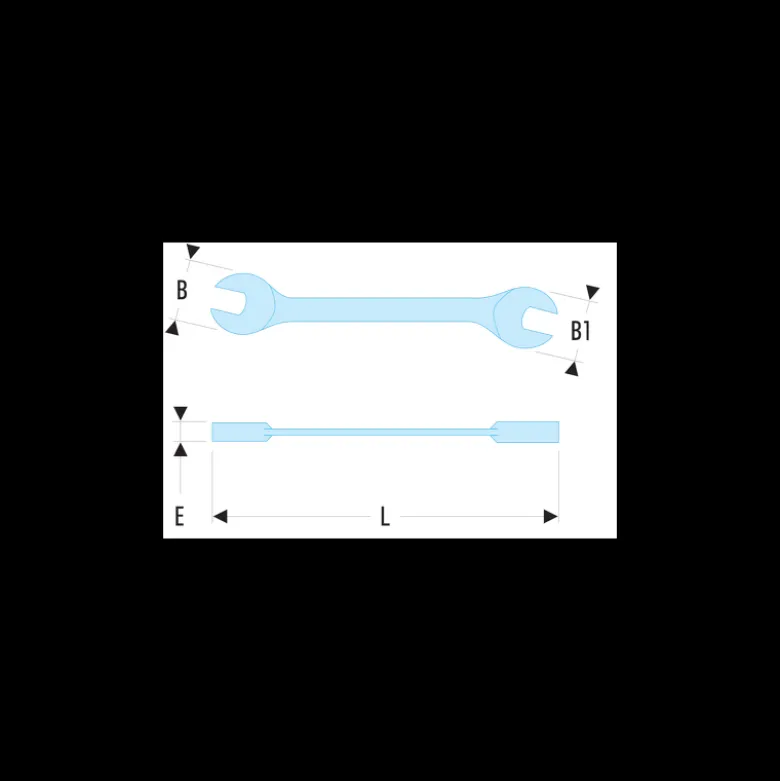 Clé plate (fourche) "extra fines" 18 x 19mm Facom | 31.18X19