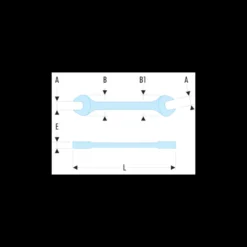 Clé plate (fourche) 38 x 42mm Facom | 44.38X42