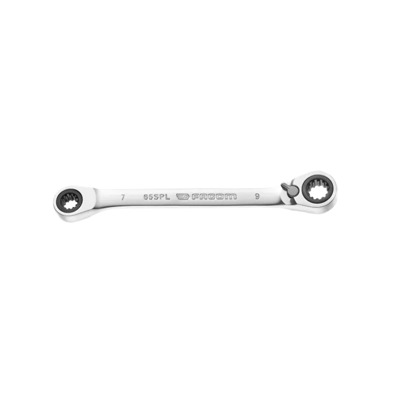 Clé polygonale à cliquet inclinée 15° Spline 7/32 x 9/32" Facom | 65.7X9SPL