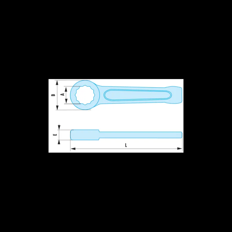 Clé polygonale à frapper antidéflagrant et antimagnétique 95mm Facom | 50.95SR