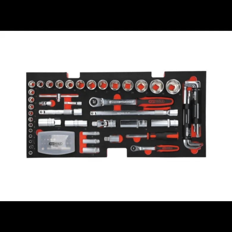 Coffre à outils Ultimate équipé - 3 tiroirs et plateau - 114 pcs - KS Tools | 922.0100