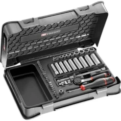 Coffret cliquet + douilles longues 1/4'' 6 pans Facom | R.2BLPB