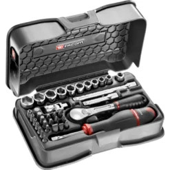 Coffret cliquet + douilles 1/4'' 6 pans 37 pièces Facom | RL.161-6P6