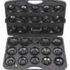 Coffret de cloches pour filtre à huile 3/8'' + 1/2'', 30 pcs - KSTools | 150.9350