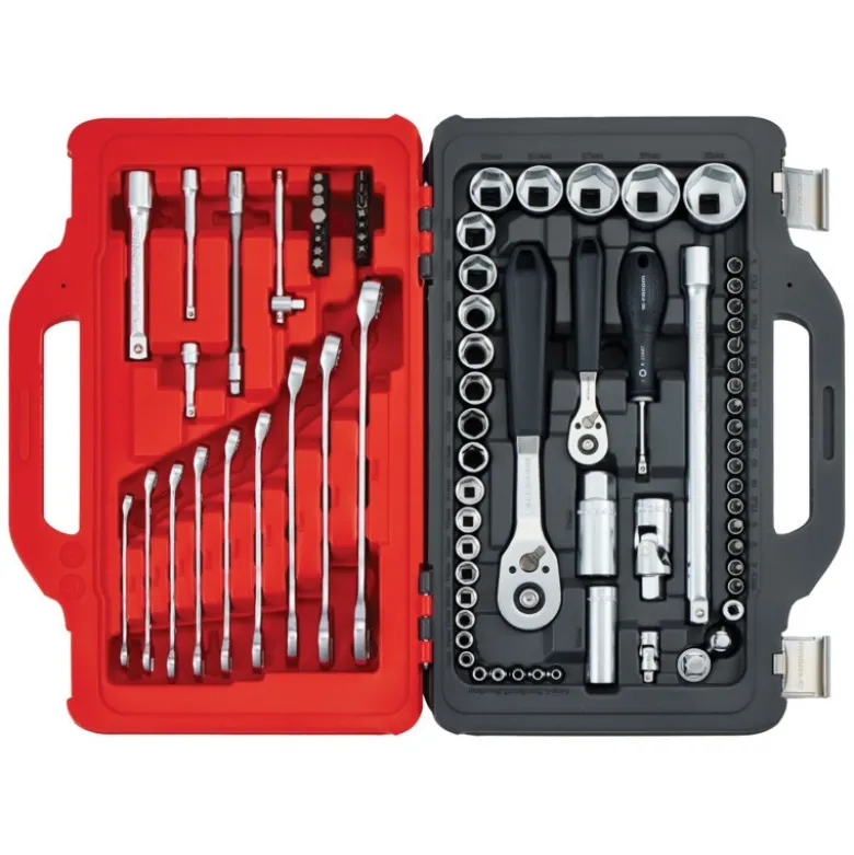 Coffret de clés et douilles à cliquet Facom 1/2", 1/4" 82 pièces Twinbox - Facom | RSL.151-EPW82PB