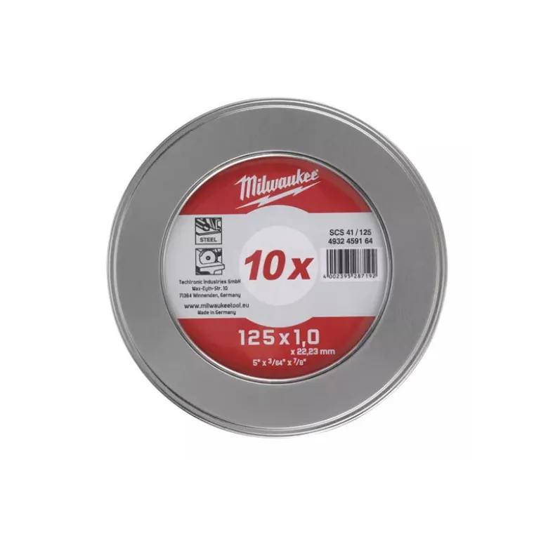COFFRET DE 10 DISQUES A TRONCONNER PRO+ 125X1 MM Milwaukee | 4932478998