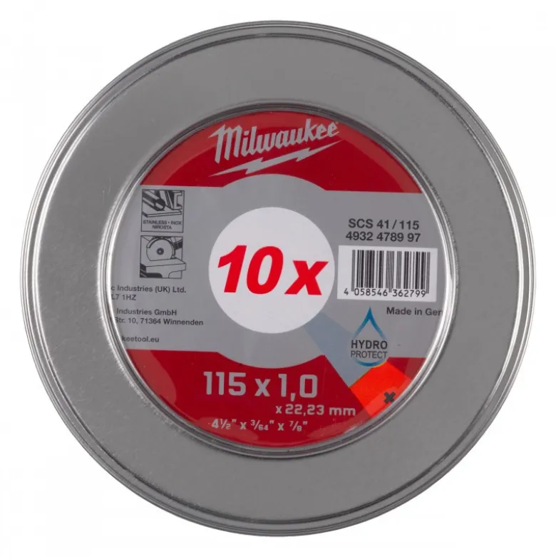 COFFRET DE 10 DISQUES A TRONCONNER PRO+ 115X1 MM Milwaukee | 4932478997