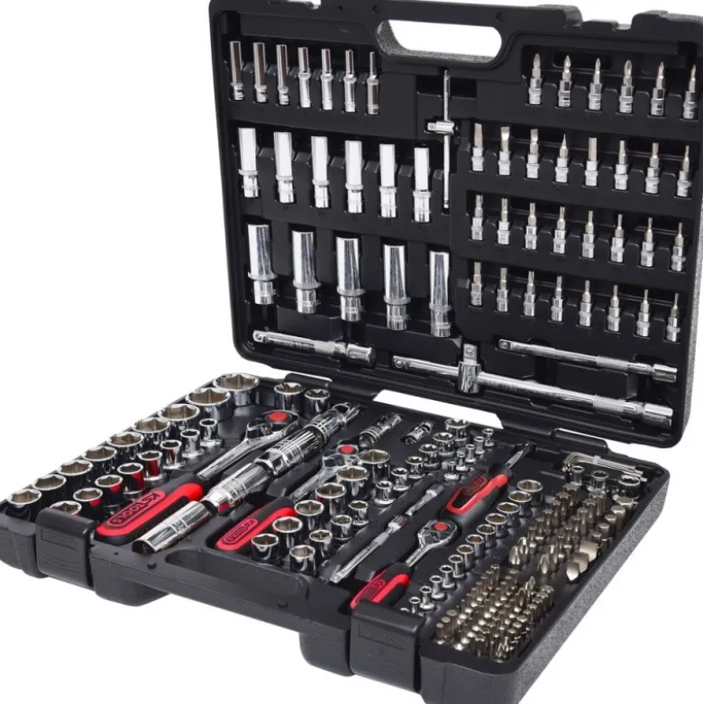Coffret de douilles CHROMEplus 1/4'' + 3/8'' + 1/2'', 195 pièces - KSTools | 918.0795