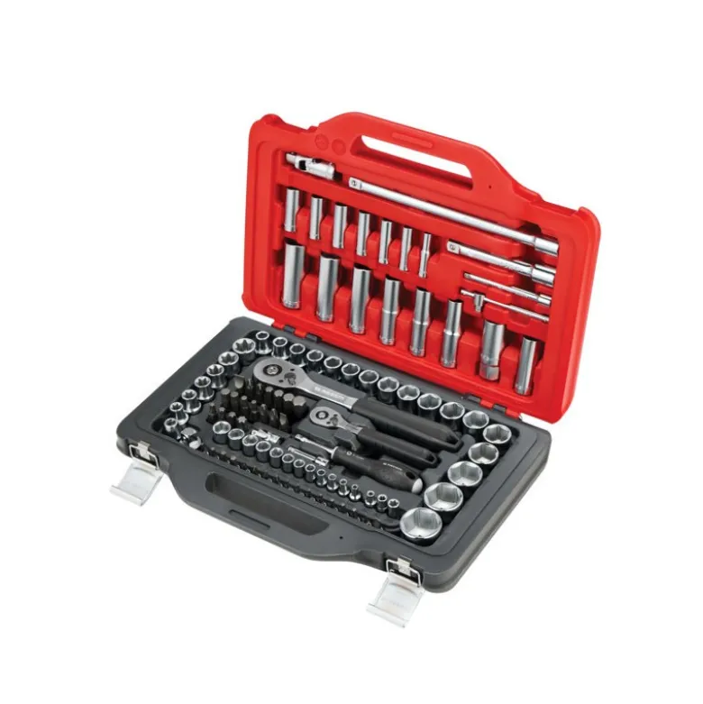 Coffret de douilles à cliquet Facom 1/2", 1/4" 100 pièces Twinbox - Facom | RSL.151-EP100PB