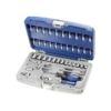 Coffret de douilles et accessoires 1/4" métriques - 42 pièces - E030702 | Expert by Facom