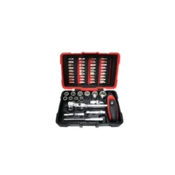Coffret de douilles et embouts ULTIMATE 1/4'', 52 pièces avec cliquet MODIFIX KS Tools | 922.0651