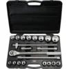 Coffret de douilles 6 pans - 3/4" - CHROMEplus - 21 pcs - KS Tools | 911.0721