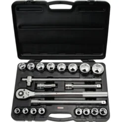 Coffret de douilles 6 pans - 3/4" - CHROMEplus - 21 pcs - KS Tools | 911.0721
