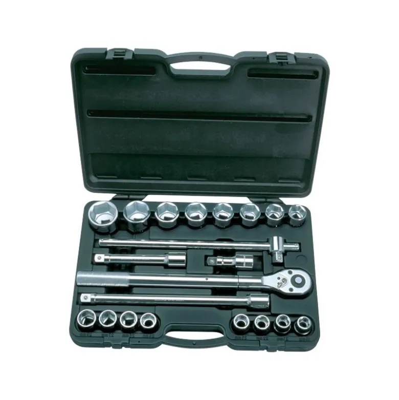 Coffret de douilles 6 pans - 3/4" - CHROMEplus - 21 pcs - KS Tools | 911.0721