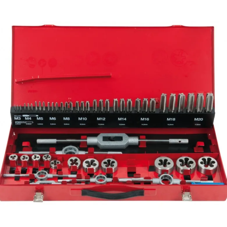 Coffret de jeux de tarauds, filières 54pcs - KS Tools | 331.0654