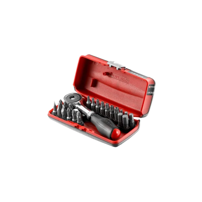 Coffret d'embouts avec cliquet à manche rotatif 1/4" - FACOM FRANCE | R.PE360J22PB