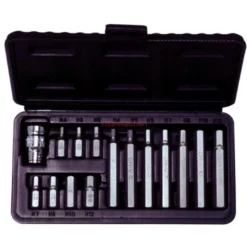 Coffret d'embouts KS, 6pans male 15 pcs - 4-5-6-7-8-10-12 mm - KS Tools | 911.5040