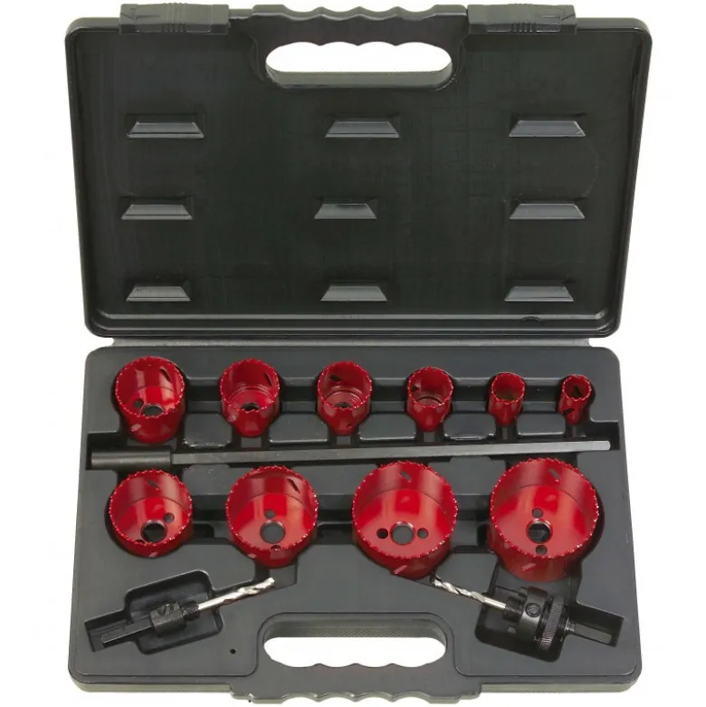 Coffret de 10 scies cloche KS, 19-22-29-35-38-44-51-57-65-67 mm - KS Tools | 129.5545