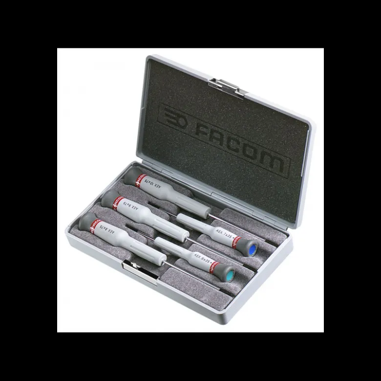Coffret de 5 Tournevis de pécision Micro-Tech Torx - FACOM FRANCE | AEX.J1