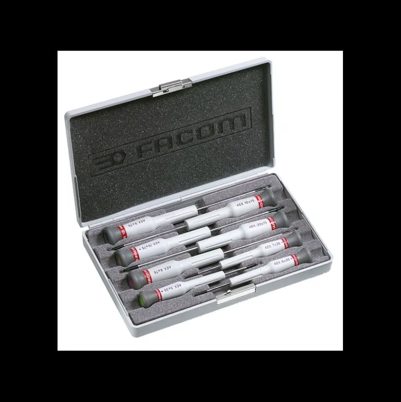 Coffret de 8 Tournevis de pécision Micro-Tech Torx - FACOM FRANCE | AEX.J2