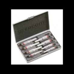 Coffret de 8 Tournevis de précision Micro-Tech Fente Phillips Pozidriv - FACOM FRANCE | AEF.J6