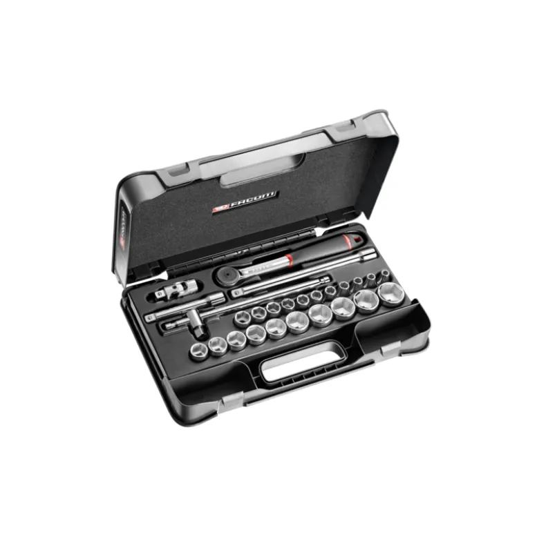 Coffret douilles 1/2" 6 pans métriques - 26 pièces | S.161-4P6PB Facom
