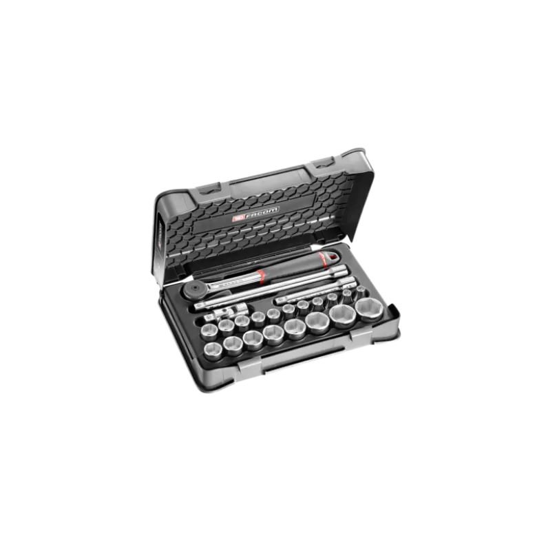 Coffret douilles 1/2" 6 pans métriques - 23 pièces | S.161-3P6PB Facom