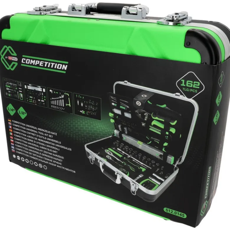 Coffret d'outillage généraliste COMPETITION 1/4"+1/2", 145 pcs - KSTools | 512.0145