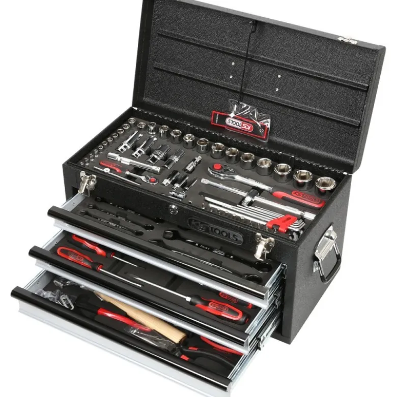 Coffret d'outils universels CHROMEplus 1/4'' + 1/2'', 99 pcs. - KSTools | 918.0100