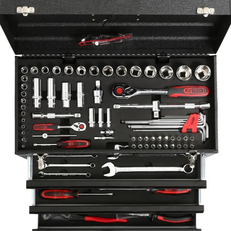 Coffret d'outils universels CHROMEplus 1/4'' + 1/2'', 99 pcs. - KSTools | 918.0200