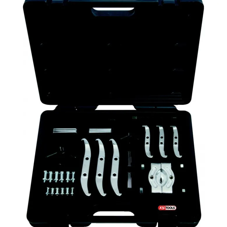 Coffret extracteur 2 et 3 griffes 4'' et 6'' et décolleur de roulements 35p KS Tools | 700.1100