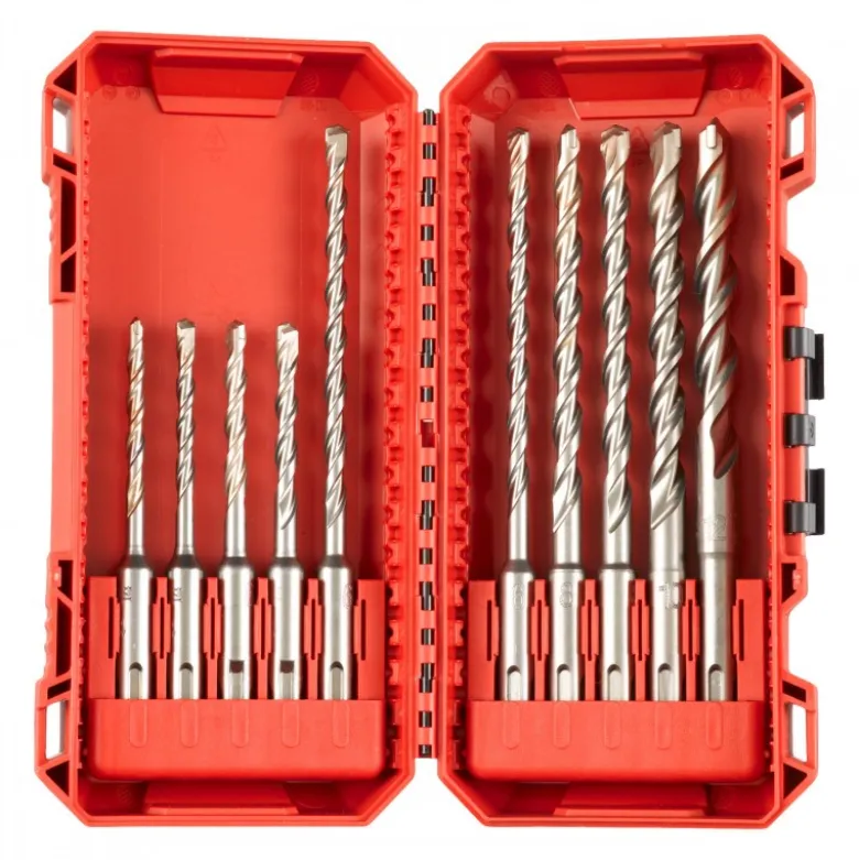 COFFRET 10 FORET 2 TAILLANTS SDS PLUS (X1) - Blister - Milwaukee | 4932492117
