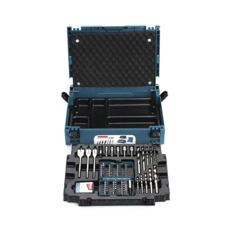 Coffret Makita ensemble accessoires 66 pièces en Coffret Makita MAKPAC Makita | B-43044