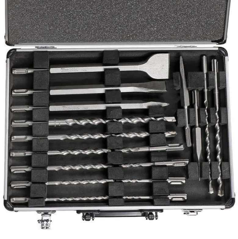 Coffret Makita 12 forets + 5 burins emmanchement sds (+) plus | D-42444