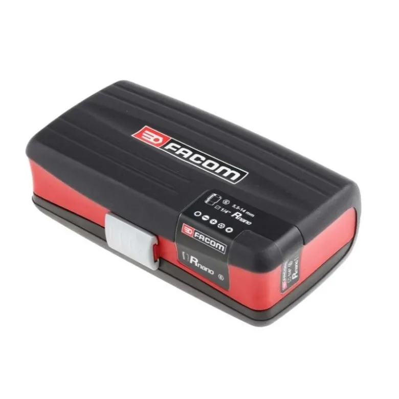 COFFRET RADIO 1/4'' 38 PIÈCES NANO AVEC CLIQUET À MANCHE ROTATIF 360° FACOM | R.360NANOPB