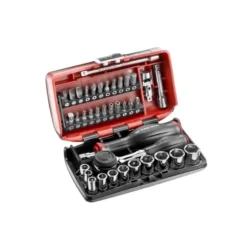COFFRET RADIO 1/4'' 38 PIÈCES NANO AVEC CLIQUET À MANCHE ROTATIF 360° FACOM | R.360NANOPB