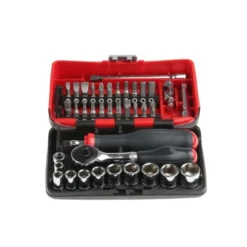 COFFRET RADIO 1/4'' 38 PIÈCES NANO AVEC CLIQUET À MANCHE ROTATIF 360° FACOM | R.360NANOPB