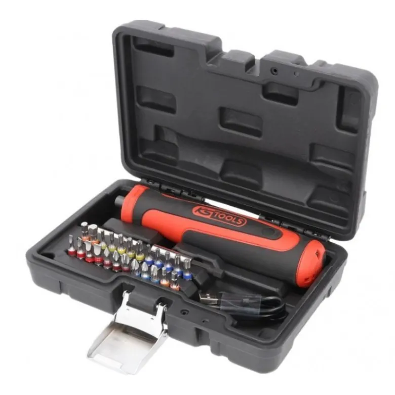 Coffret tournevis sur batterie et embouts eMONSTER 1/4'', 27 pcs, 6 Nm KS Tools | 515.6550