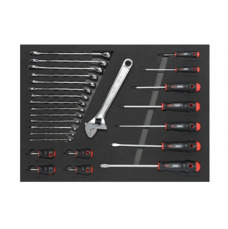 Compo 200 outils + mousse + servante SAM | CPP-200M