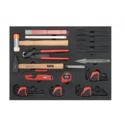Compo 200 outils + mousse + servante SAM | CPP-200M