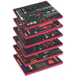 Composition de 6 modules mousse avec 346 outils à usage général - Bahco | FF1ASET-LARGE