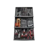 COMPOSITION DE 101 OUTILS AVEC SYSTEME DE RANGEMENT DE 9 MODULES POUR 3 TIROIRS CM.101APF