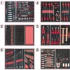 Composition d'outils 6 tiroirs pour servante, 429 pièces - KS Tools | 714.0425