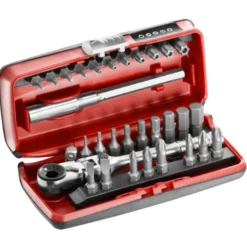 Composition Facom vissage 1/4" avec cliquet compact flex | R.180J31PB