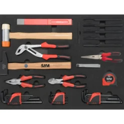 COMPOSITION 200 OUTILS PLATEAU N°3 EN MODULE MOUSSE 3/3 - SAM | CPP-200PM3