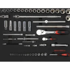 COMPOSITION 200 OUTILS PLATEAU N°1 EN MODULE MOUSSE 3/3 - SAM | CPP-200PM1