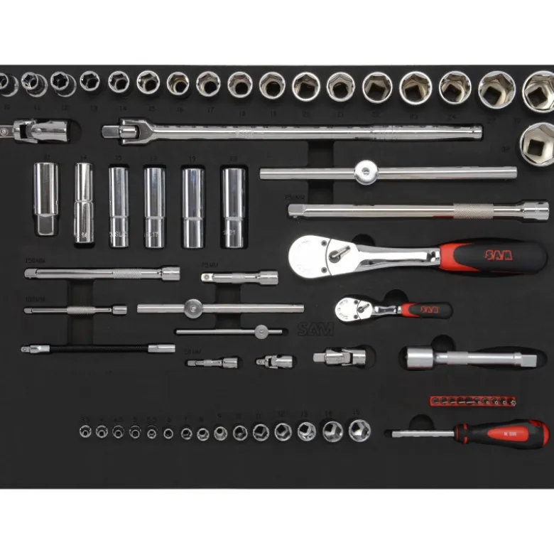 COMPOSITION 200 OUTILS PLATEAU N°1 EN MODULE MOUSSE 3/3 - SAM | CPP-200PM1